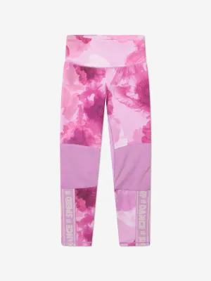 Molo Girls Floral Olympia Sports Leggings In Pink