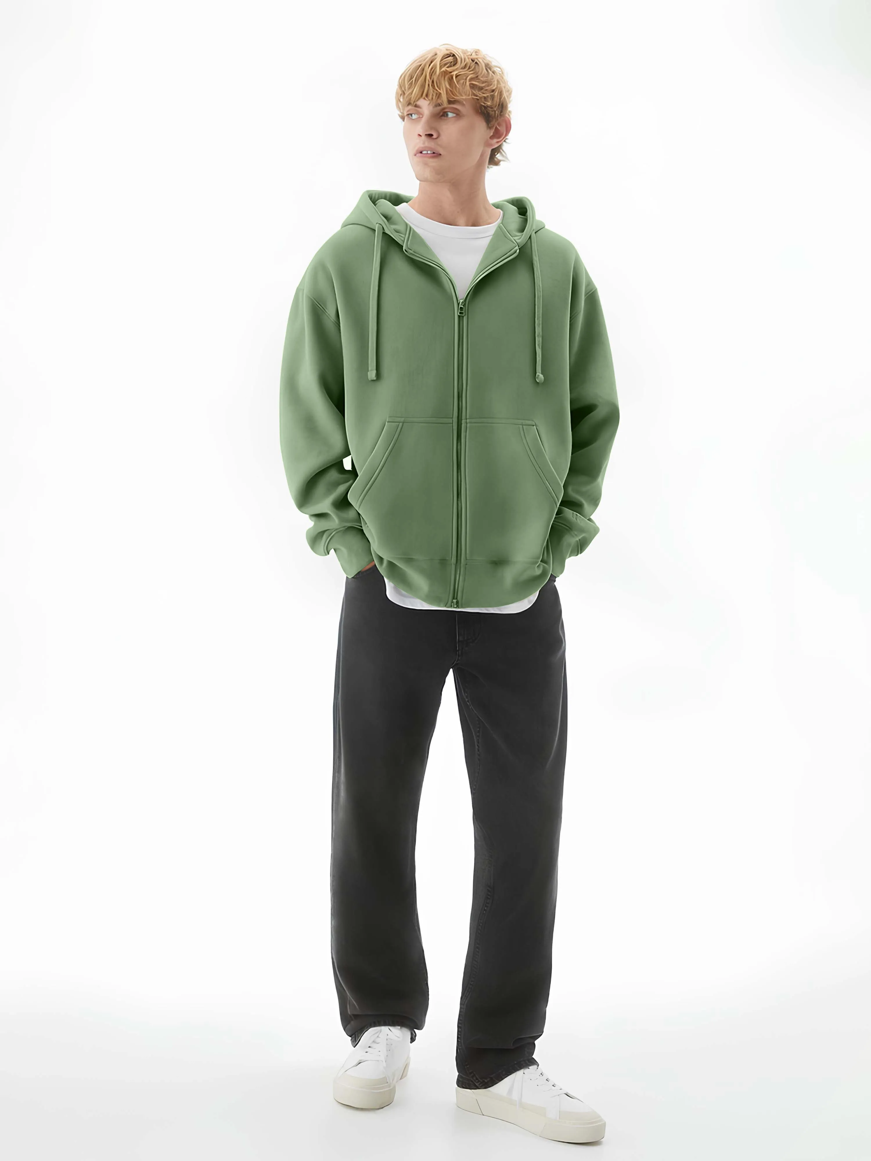 Monochrome Hunter Green Cozy Cut Hoodie Sweatshirt