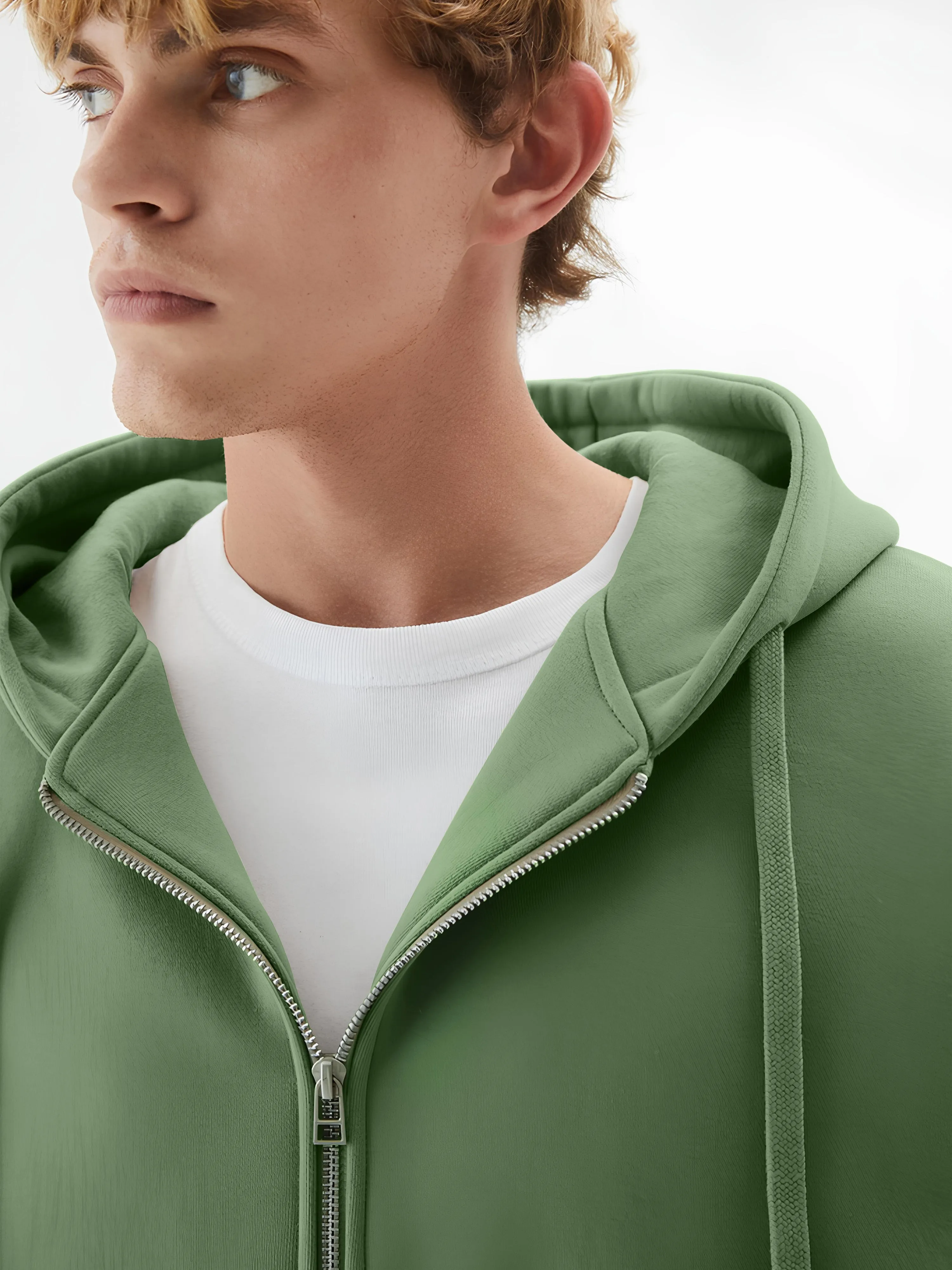 Monochrome Hunter Green Cozy Cut Hoodie Sweatshirt