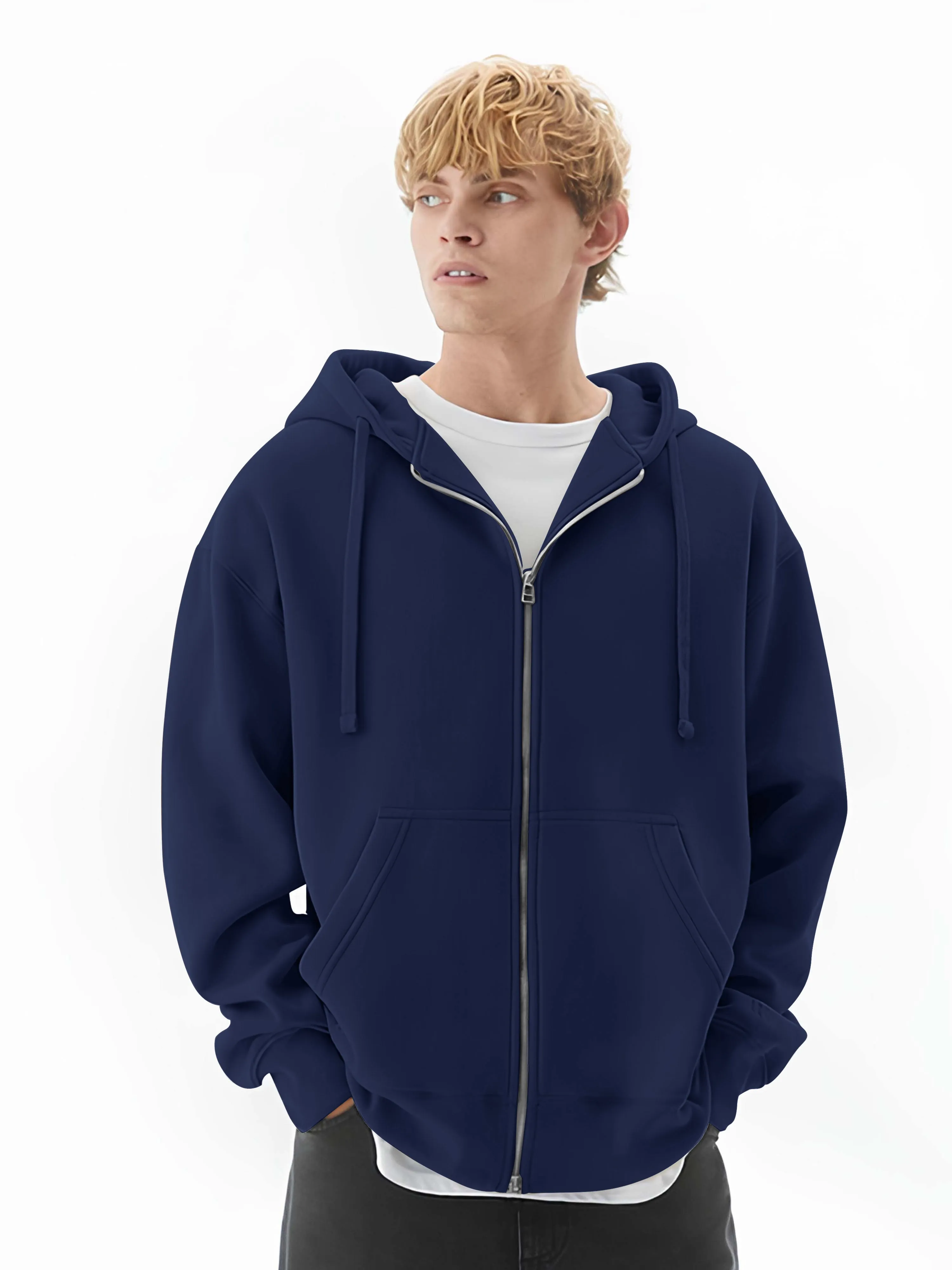 Monochrome Navy Cozy Cut Hoodie Sweatshirt