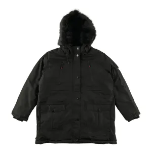 Mountain Ridge Women's Plus Lined Faux Fur Parka