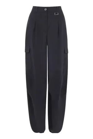 Navy Grace Luxe Cargo Pant