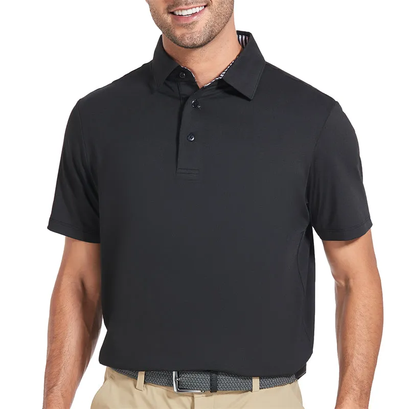 New Performance Fit Short Sleeve Golf Shirt Men 3 Pack