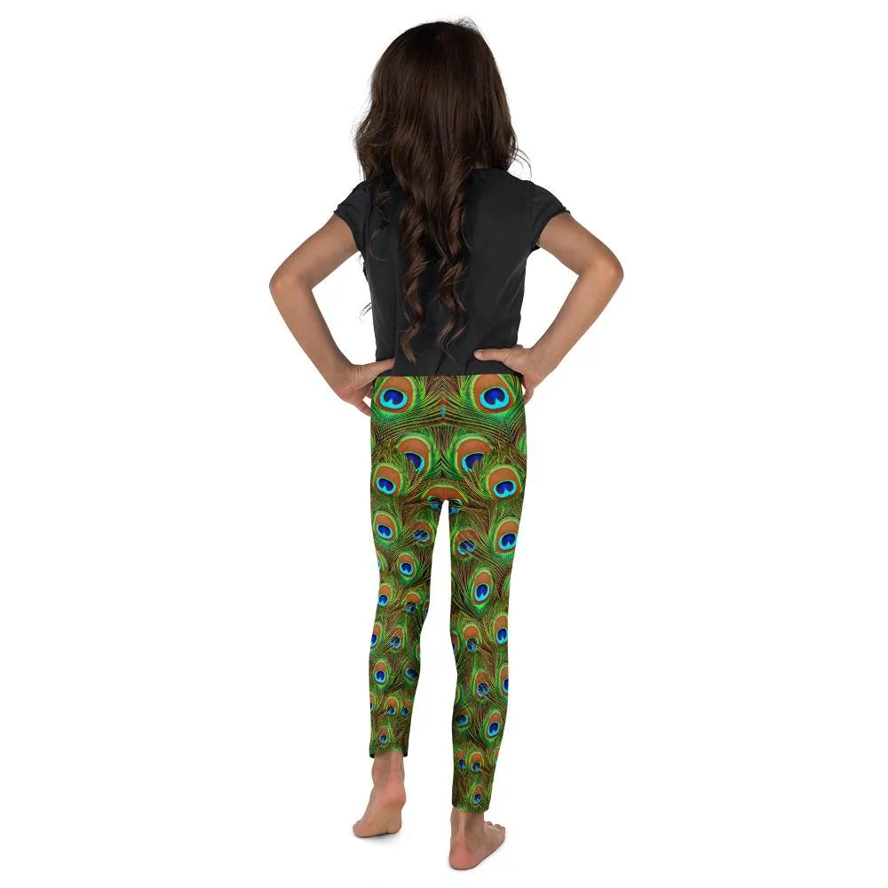 Peacock Feathered Kid's Leggings