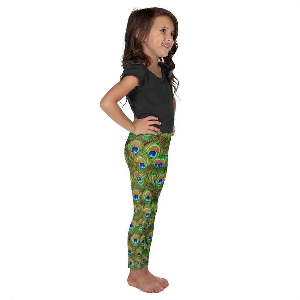 Peacock Feathered Kid's Leggings