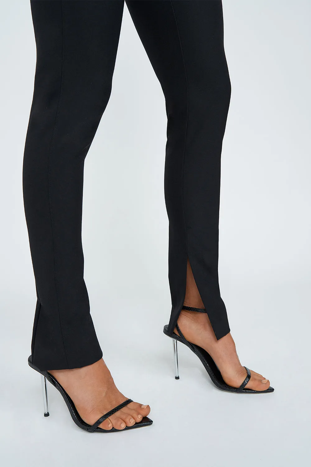 Pia Ankle Split Pant | Final Sale - Black