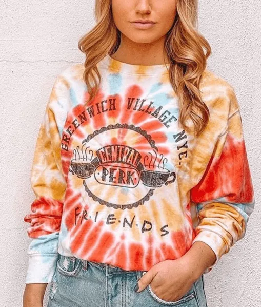 Prince Peter Friends Greenwich Village Tie Dye Pullover Sweatshirt