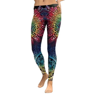 Rainbow Mandala Leggings