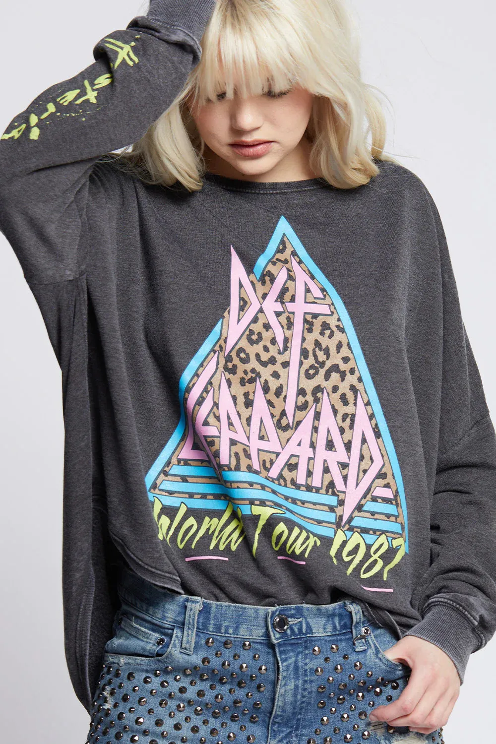 Recycled Karma Def Leppard Hysteria Sweatshirt