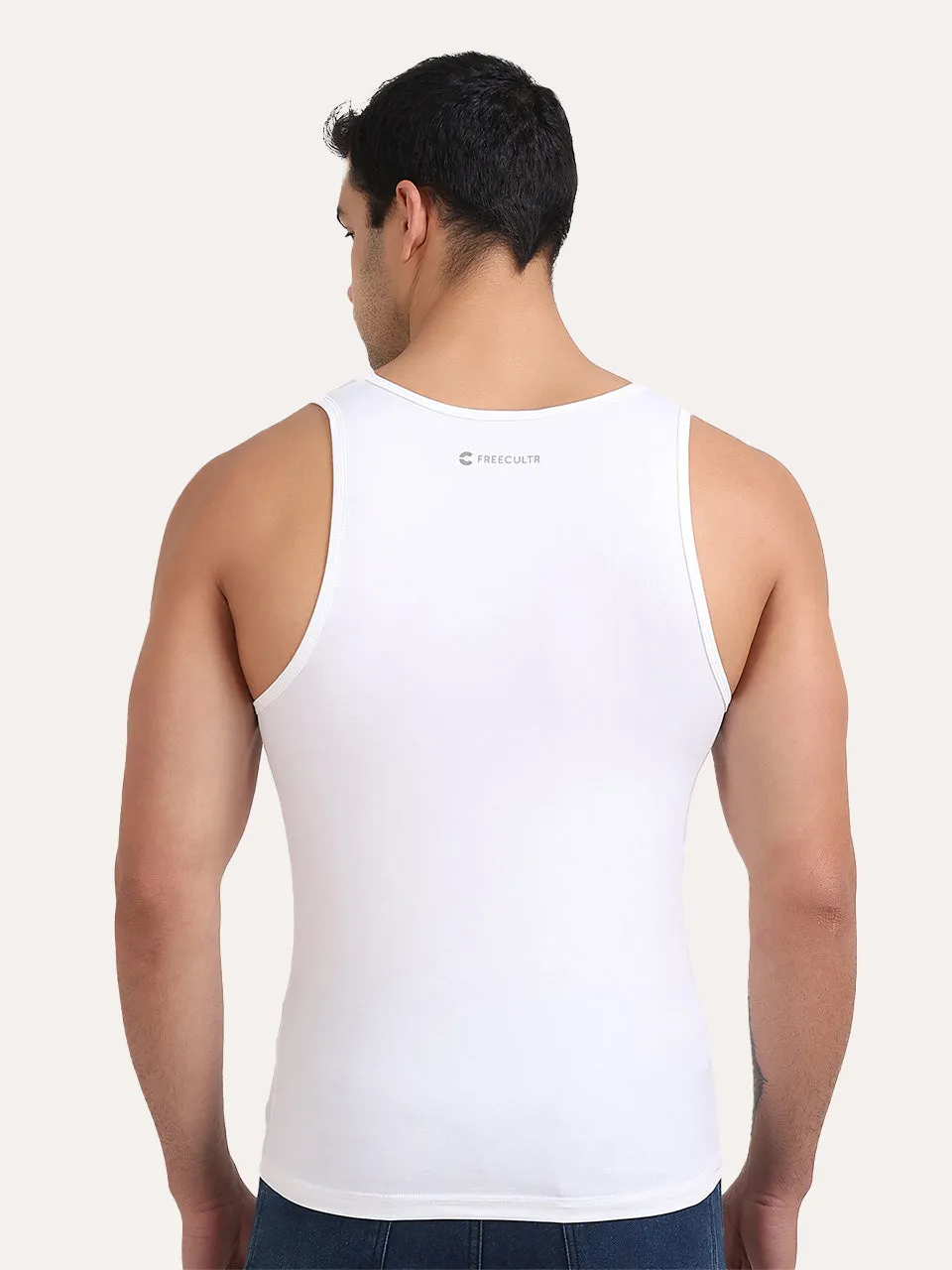 Regular Fit Organic Cotton Comfort Vest for Men (Pack of 2)