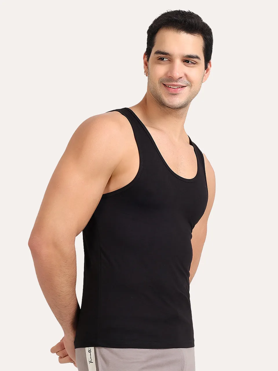 Regular Fit Organic Cotton Comfort Vest for Men (Pack of 2)