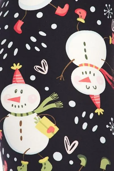 Snowy The Snowman Brushed Leggings Kids