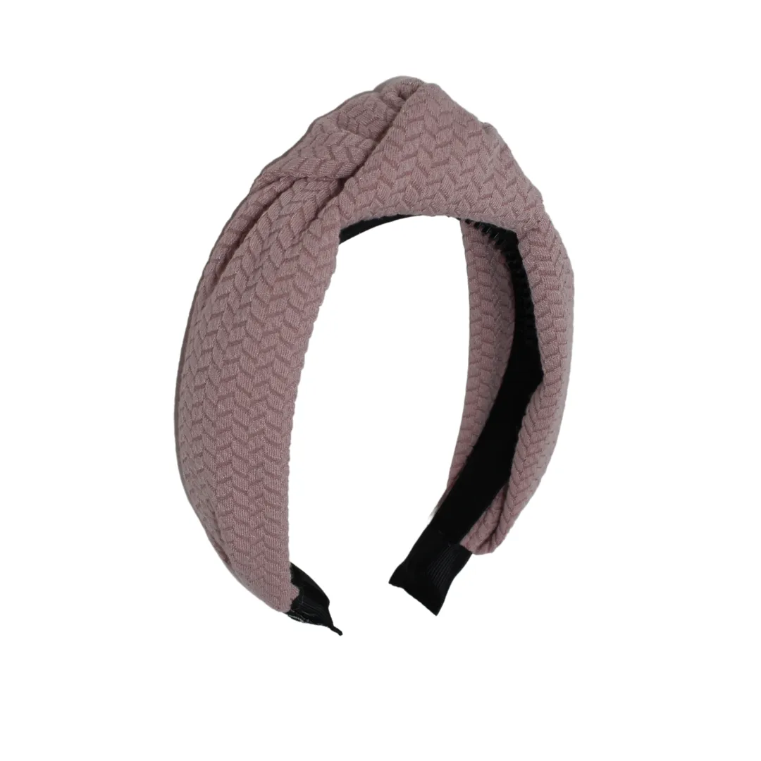 Solid Herringbone Knot Headband