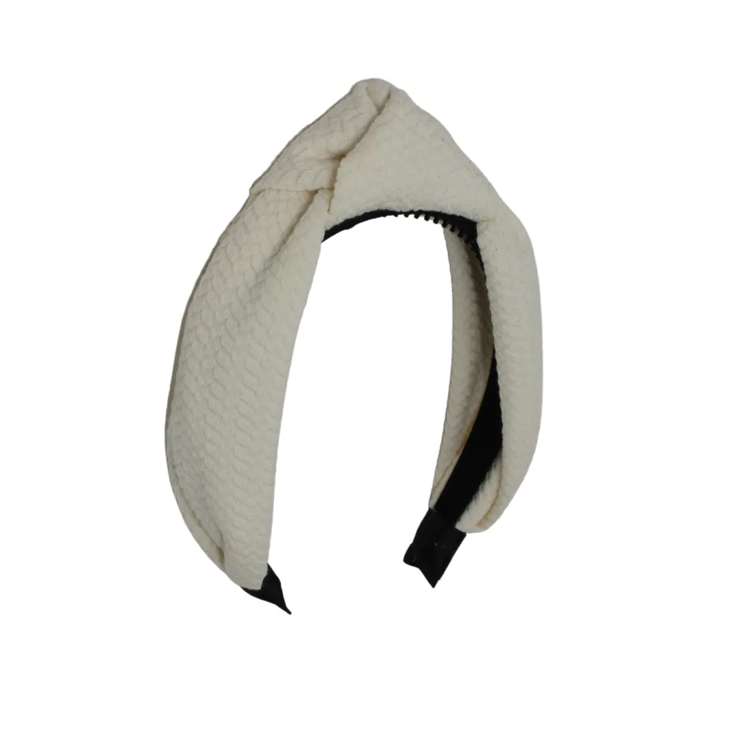 Solid Herringbone Knot Headband