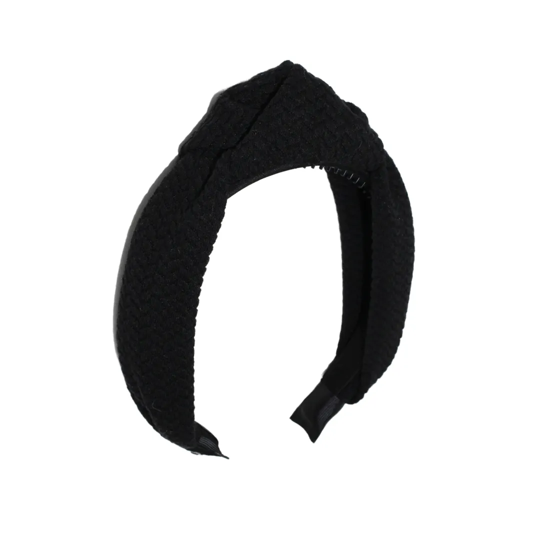 Solid Herringbone Knot Headband