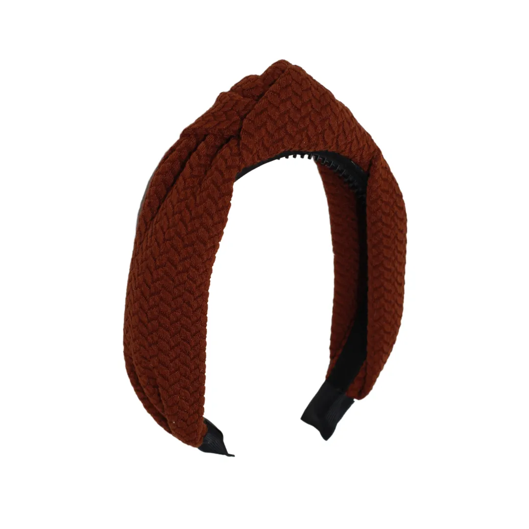 Solid Herringbone Knot Headband