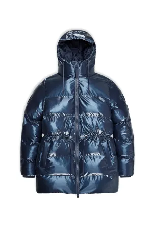 Sonic Shiny Blue W Puffer  Jacket