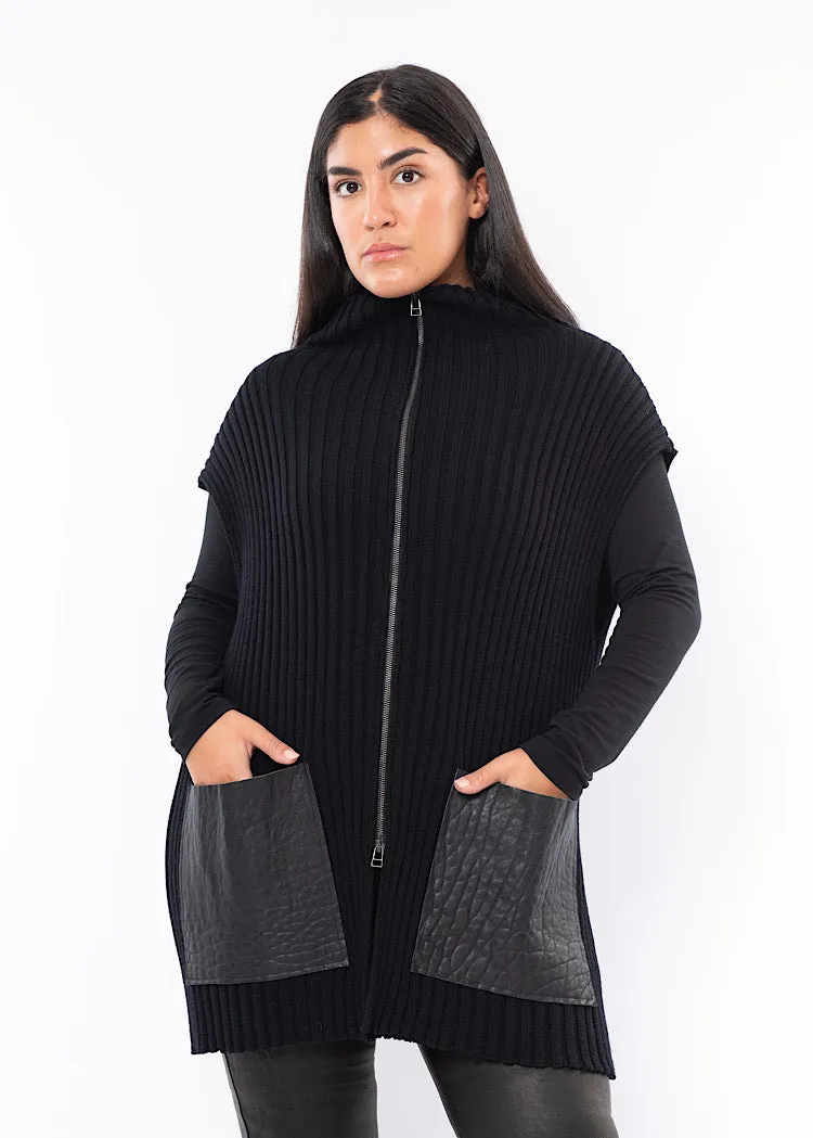 SORT AARHUS KNITTED VEST