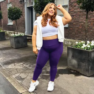 Squat Proof Short Leggings - Suffragette Purple