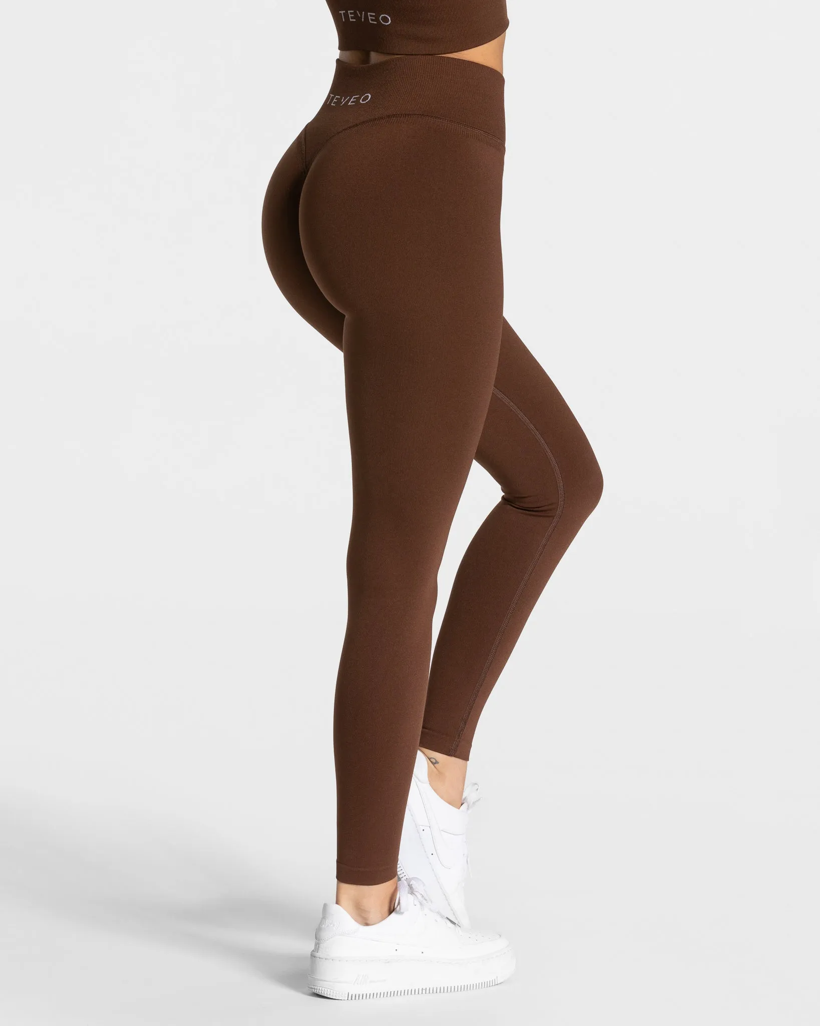 Statement Scrunch Leggings "Kaffee"