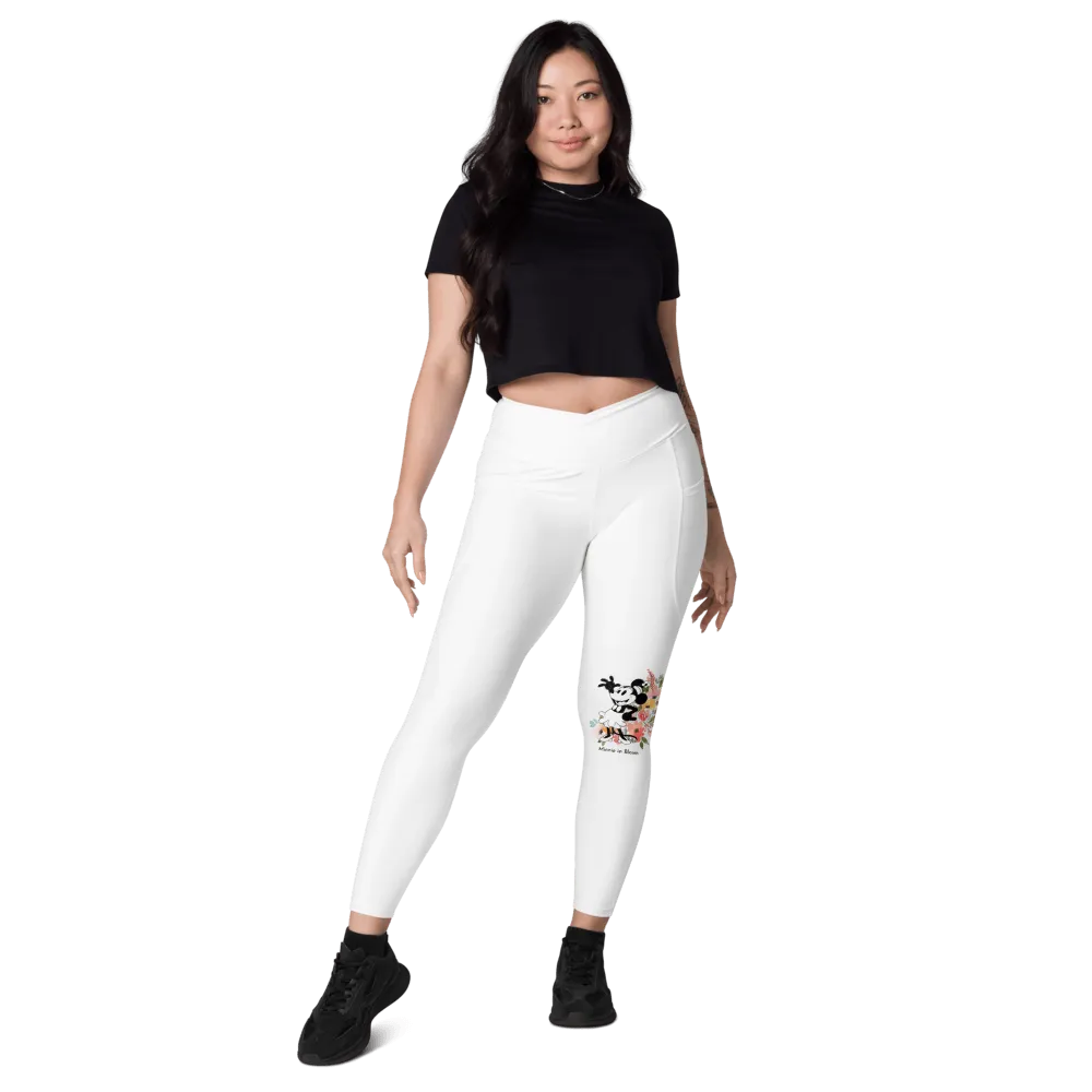 Steamboat Willie - Bloom - Crossover Leggings with Pockets