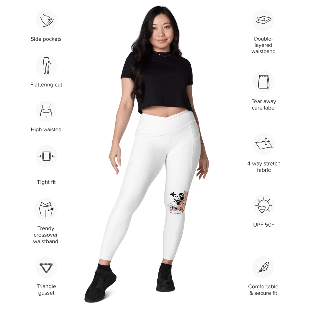 Steamboat Willie - Bloom - Crossover Leggings with Pockets