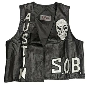 Stone Cold Steve Austin SOB 3:16 Skull Vest Black