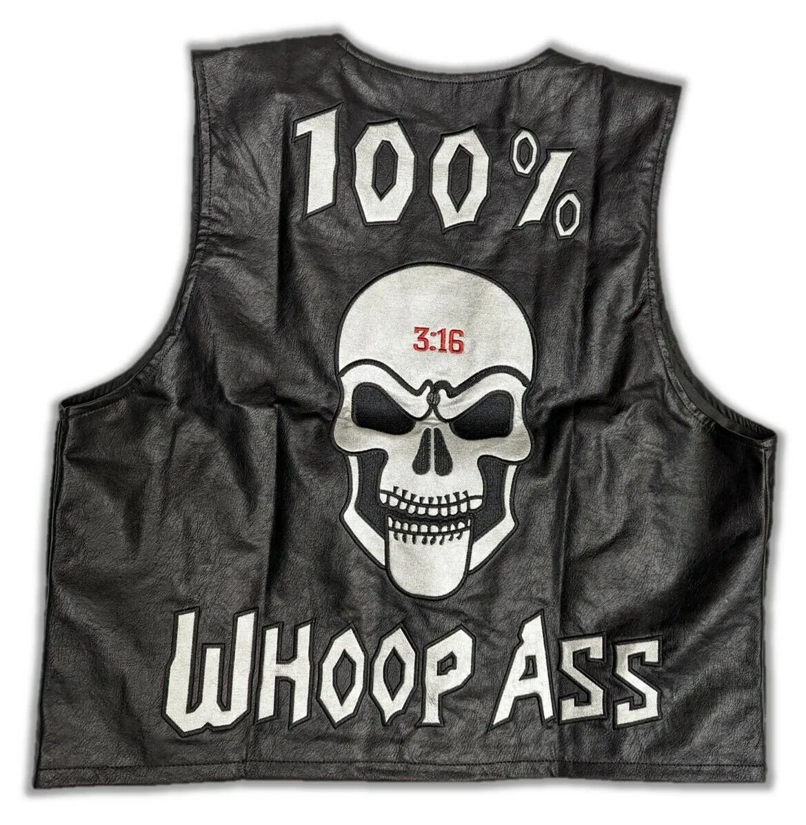 Stone Cold Steve Austin SOB 3:16 Skull Vest Black