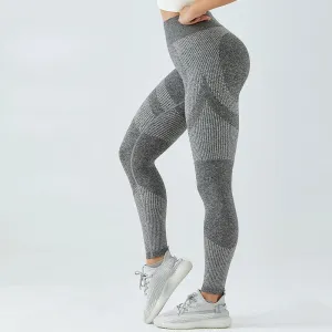 Striped High Elastic Outdoor Training Legging