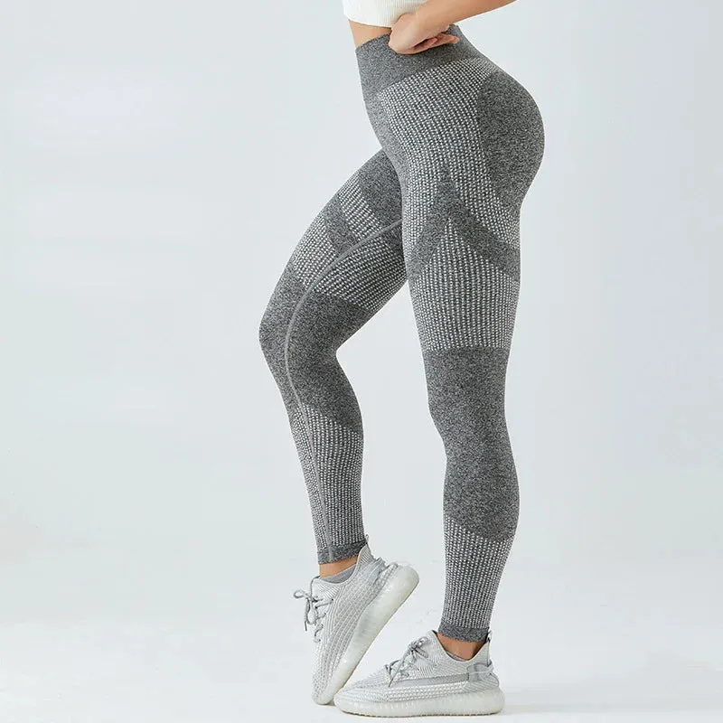 Striped High Elastic Outdoor Training Legging