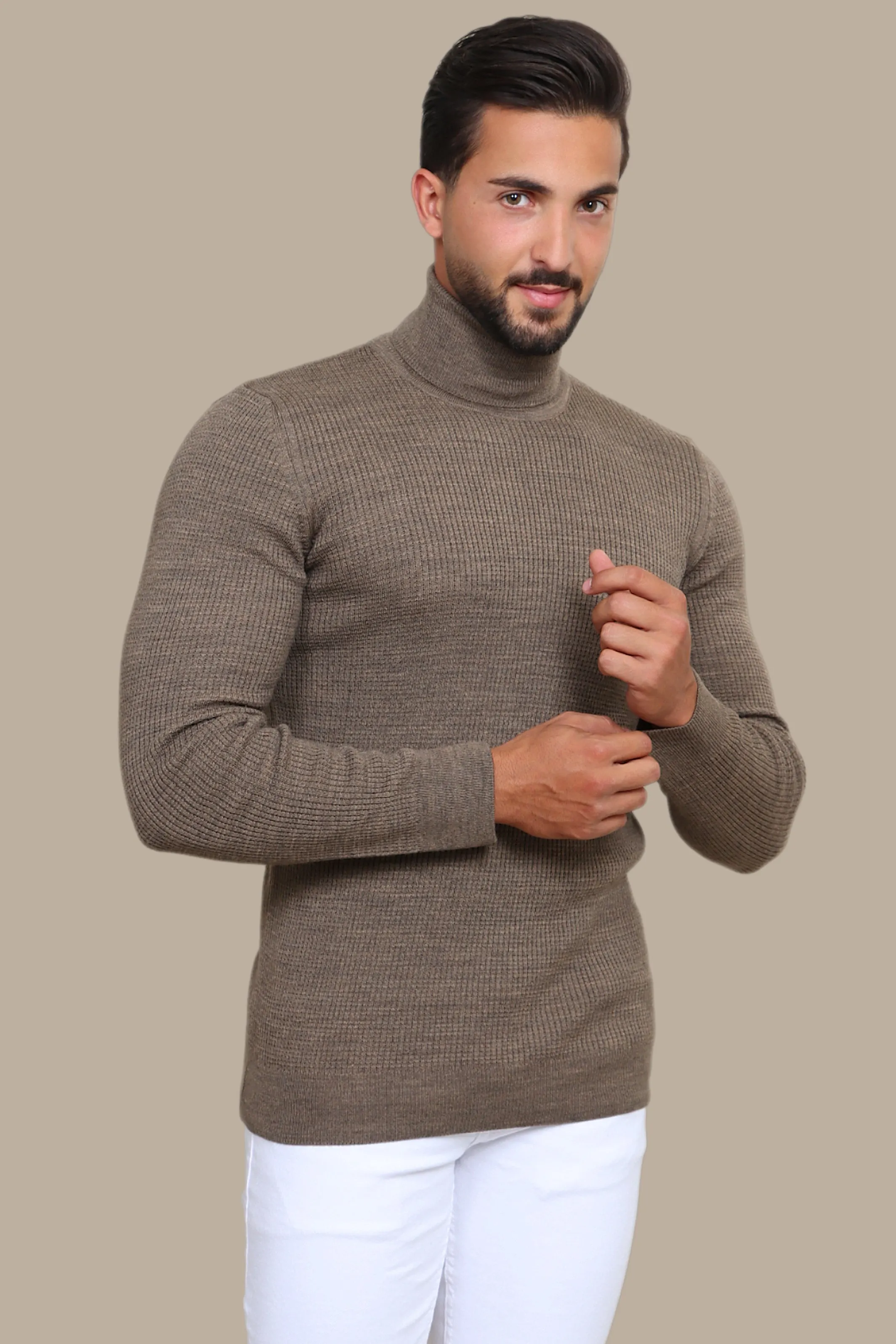 Structured Turtle Neck Sweater