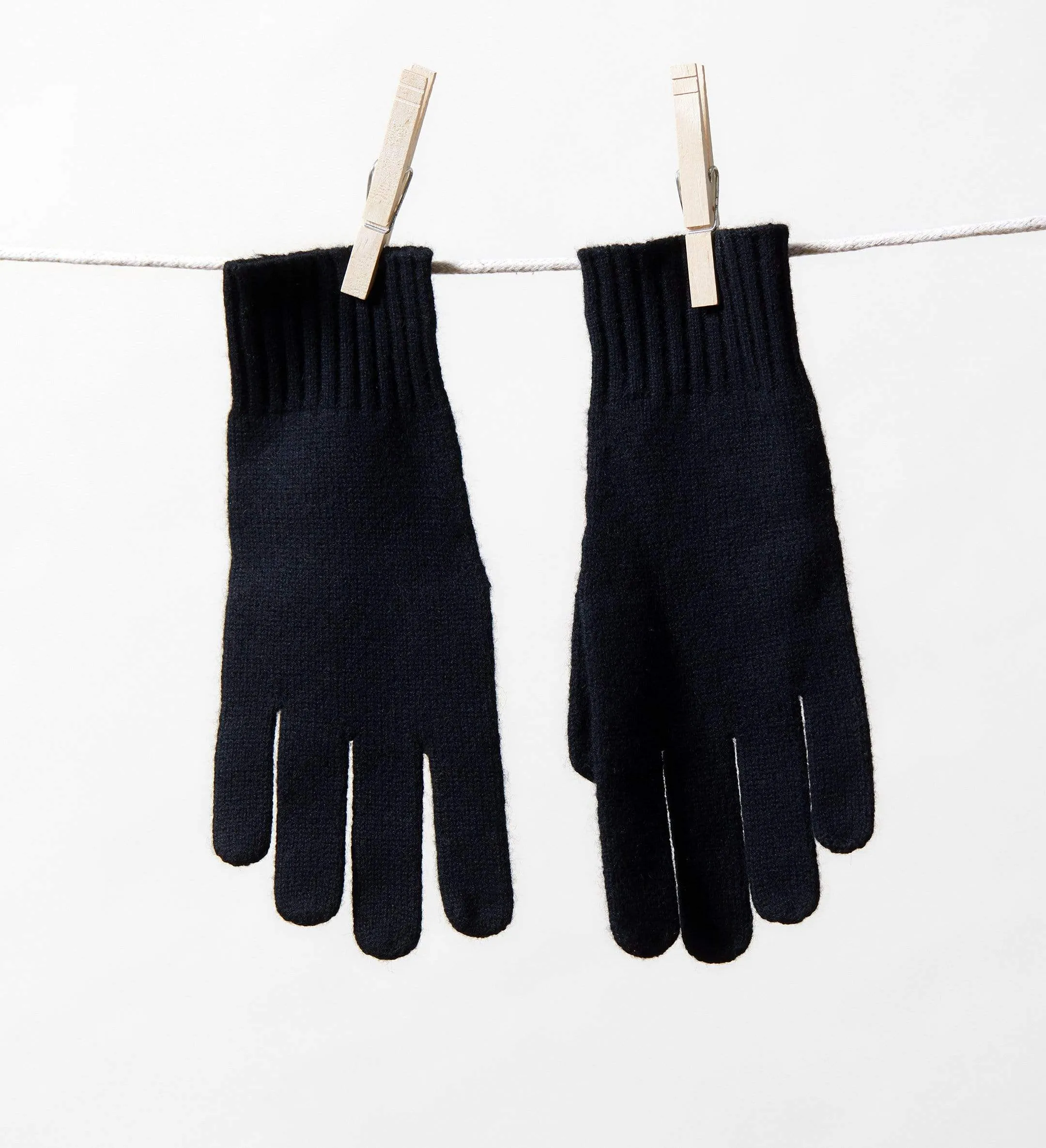 The Unisex Cashmere Plain Knit Gloves