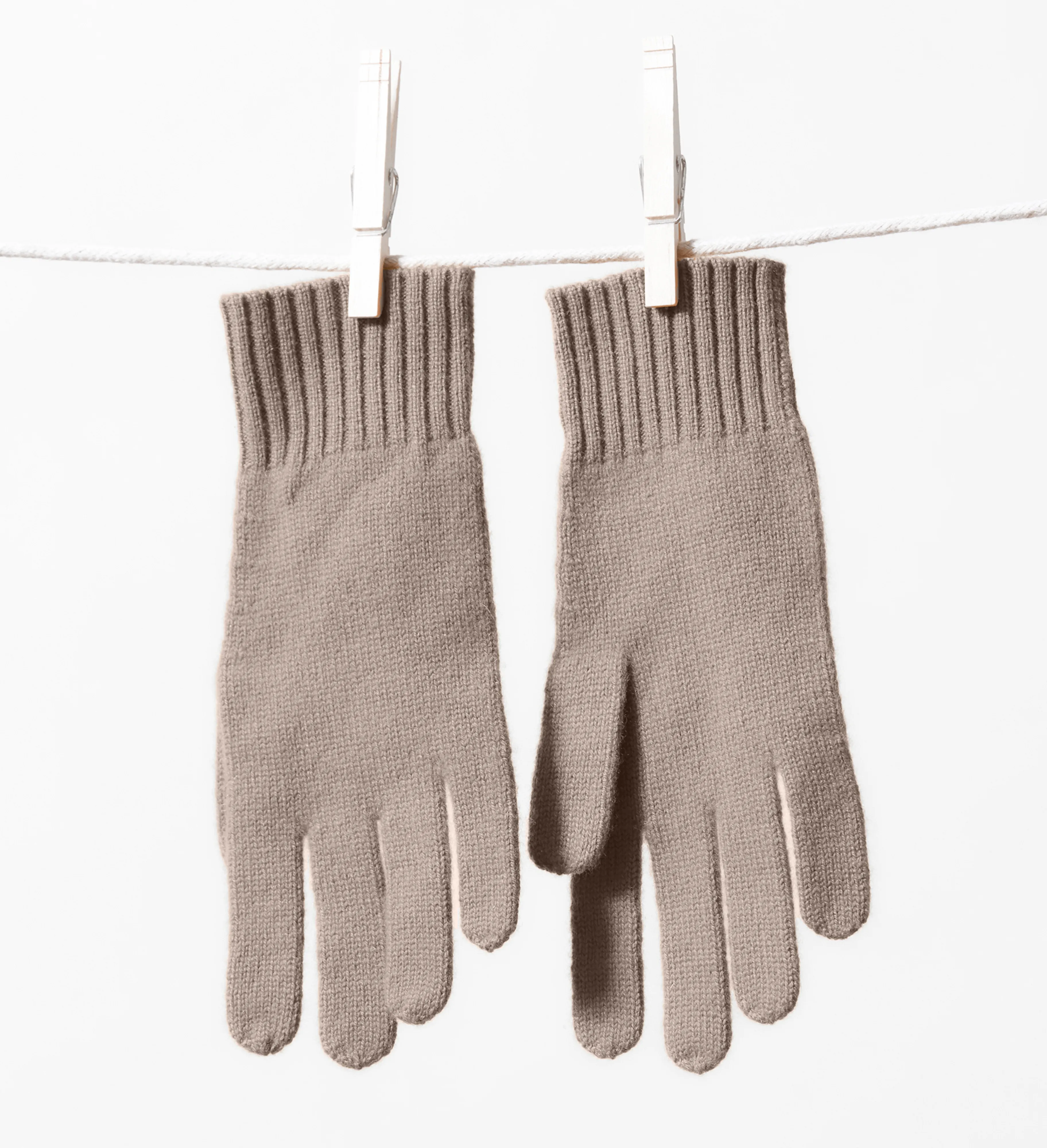 The Unisex Cashmere Plain Knit Gloves