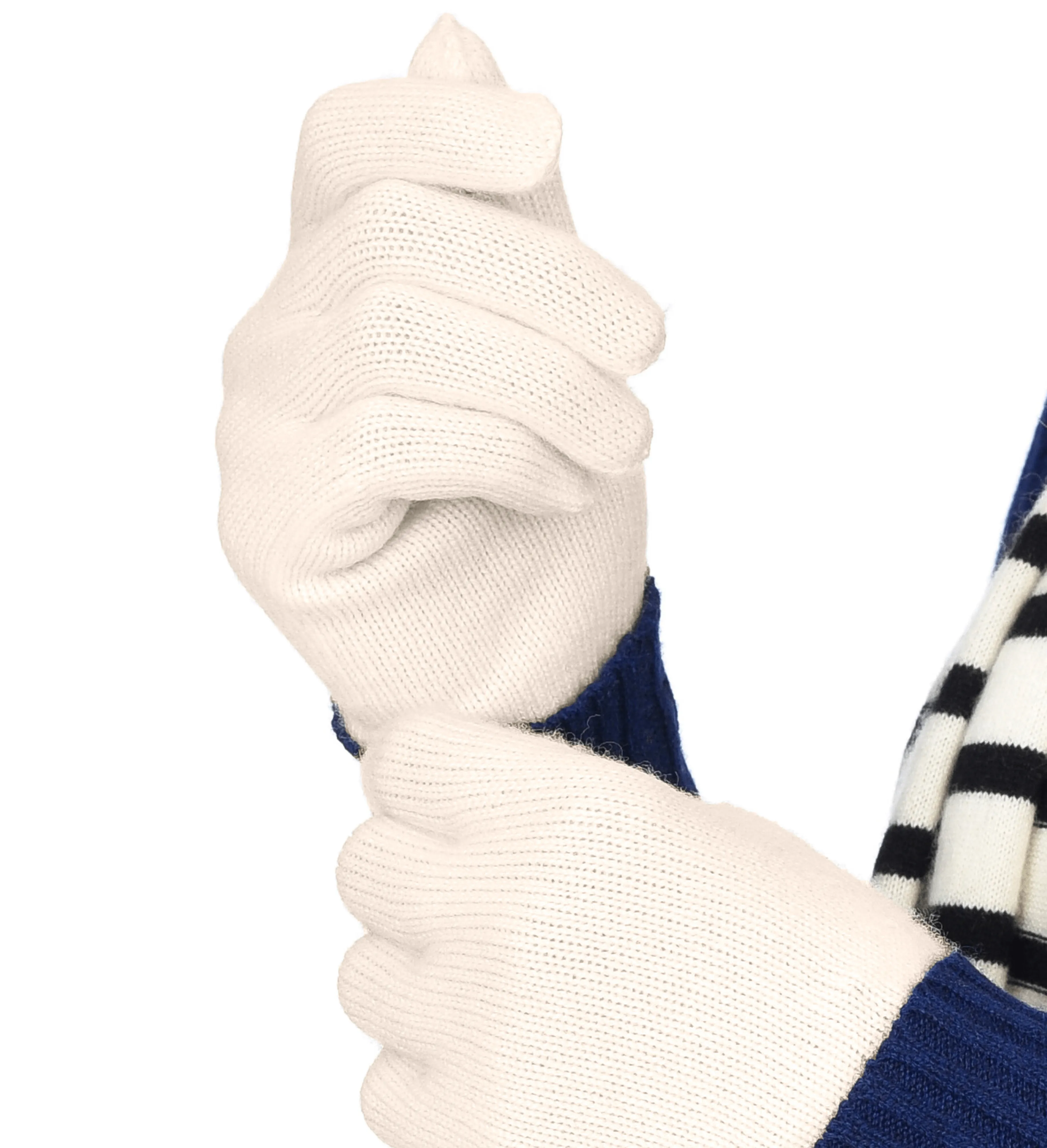 The Unisex Cashmere Plain Knit Gloves