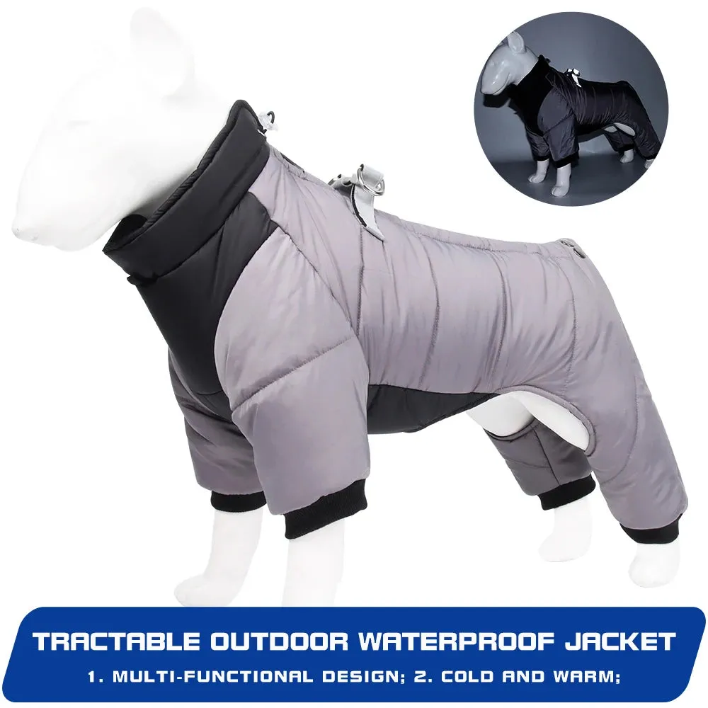 Thickened Winter Dog Jacket - Waterproof and Warm for Small to Medium Breeds