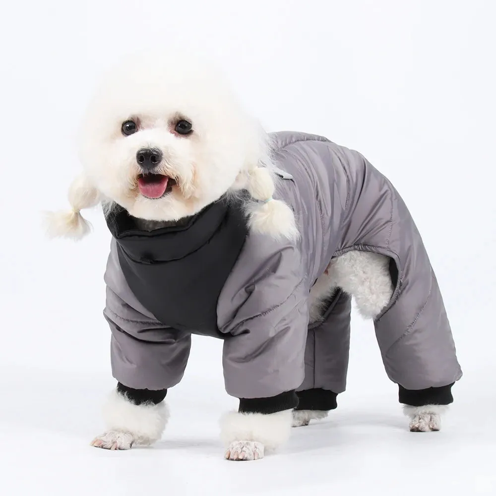 Thickened Winter Dog Jacket - Waterproof and Warm for Small to Medium Breeds