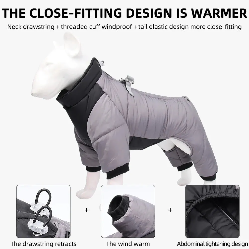 Thickened Winter Dog Jacket - Waterproof and Warm for Small to Medium Breeds