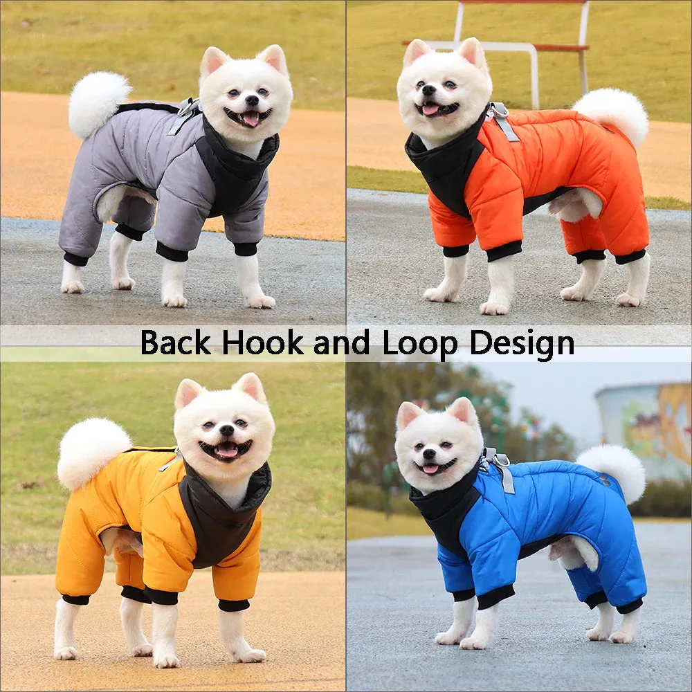 Thickened Winter Dog Jacket - Waterproof and Warm for Small to Medium Breeds