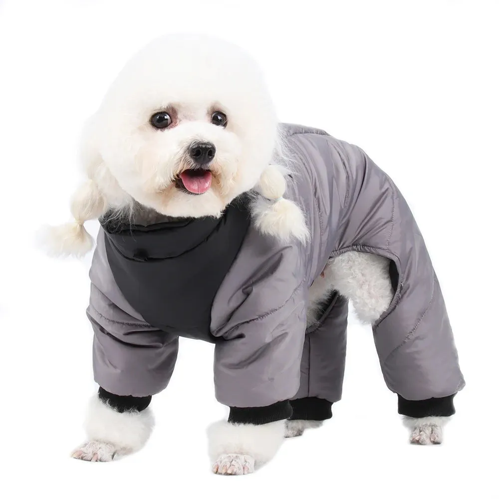 Thickened Winter Dog Jacket - Waterproof and Warm for Small to Medium Breeds