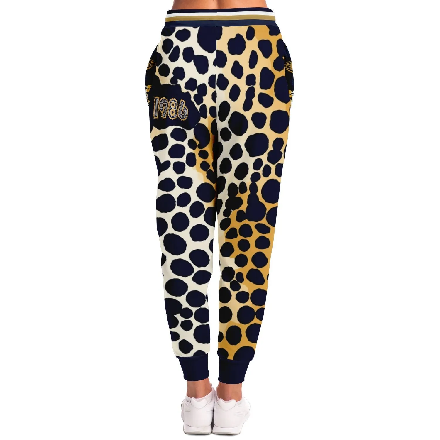 THS 1986 Blue Leopard Safari Eco-Poly Unisex Joggers