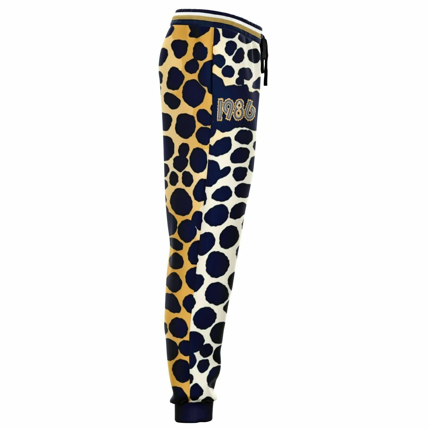 THS 1986 Blue Leopard Safari Eco-Poly Unisex Joggers