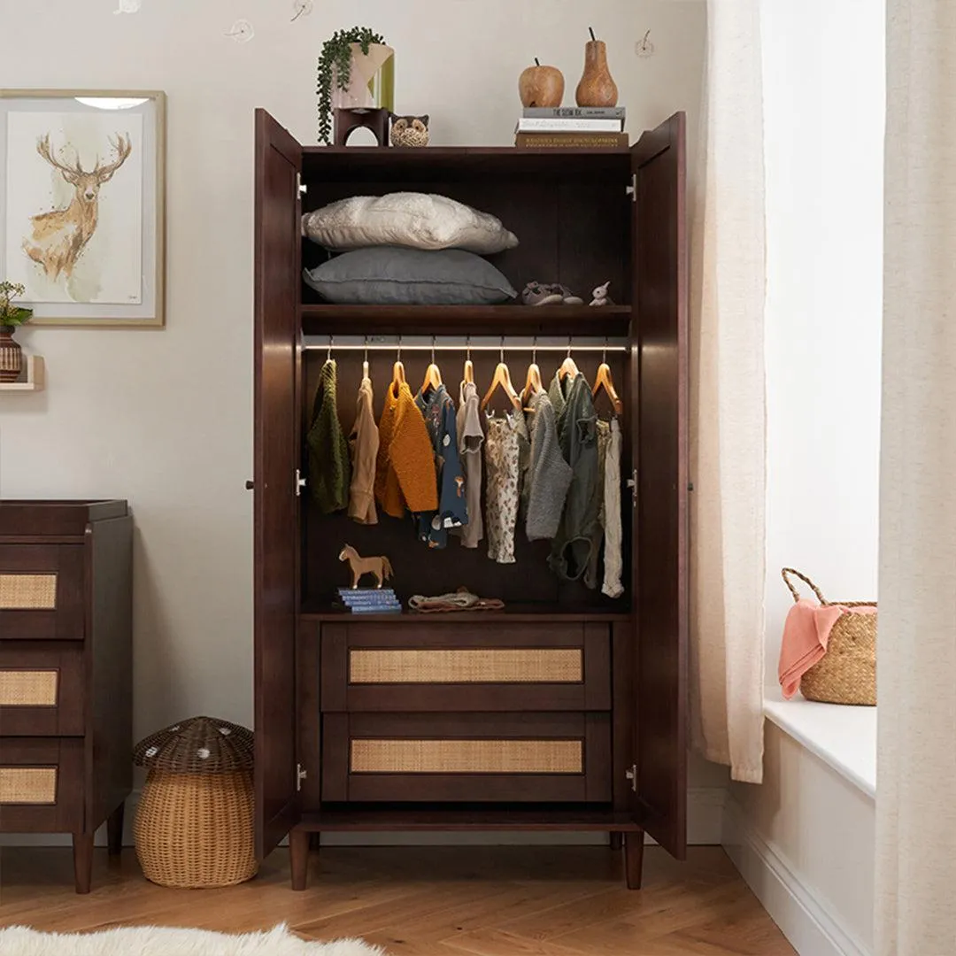 Tutti Bambini Japandi Wardrobe  - Warm Walnut