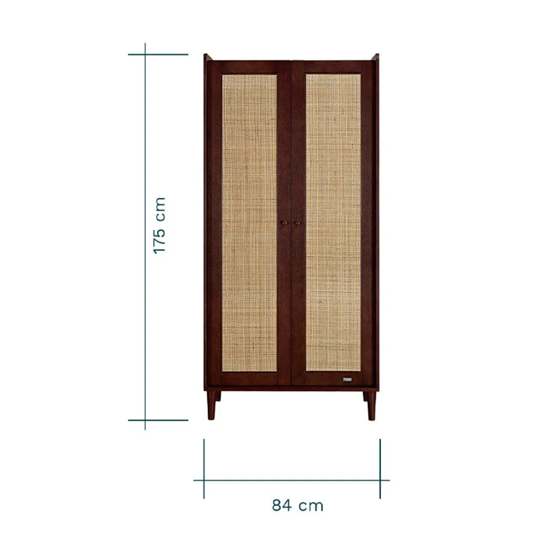 Tutti Bambini Japandi Wardrobe  - Warm Walnut