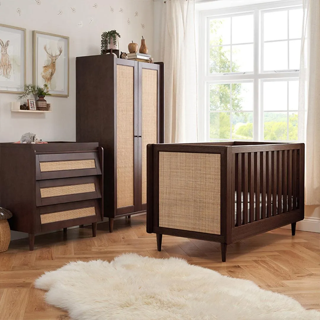 Tutti Bambini Japandi Wardrobe  - Warm Walnut