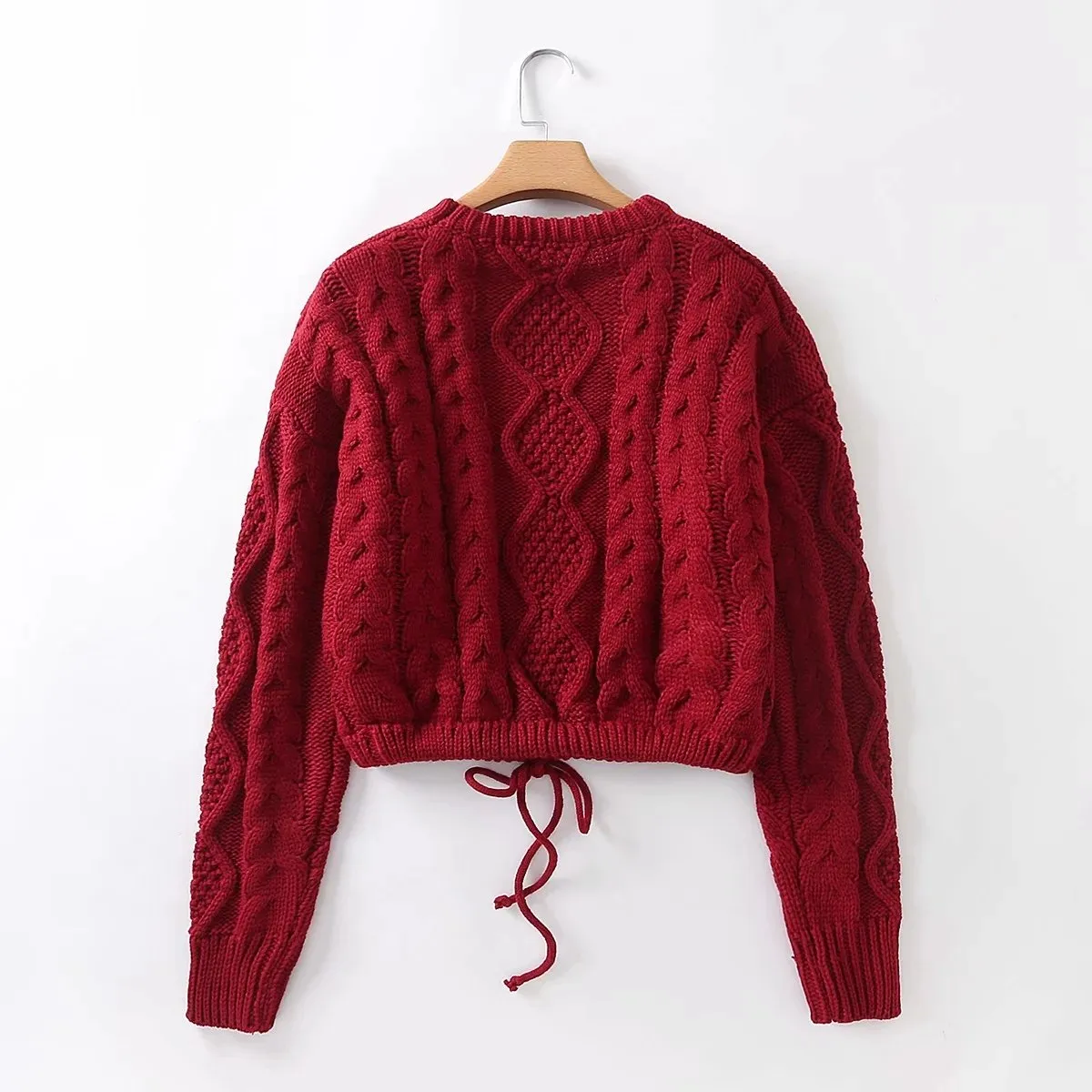 Twist Knitted Pullover Sweater Jumper Top Oversized Sweater