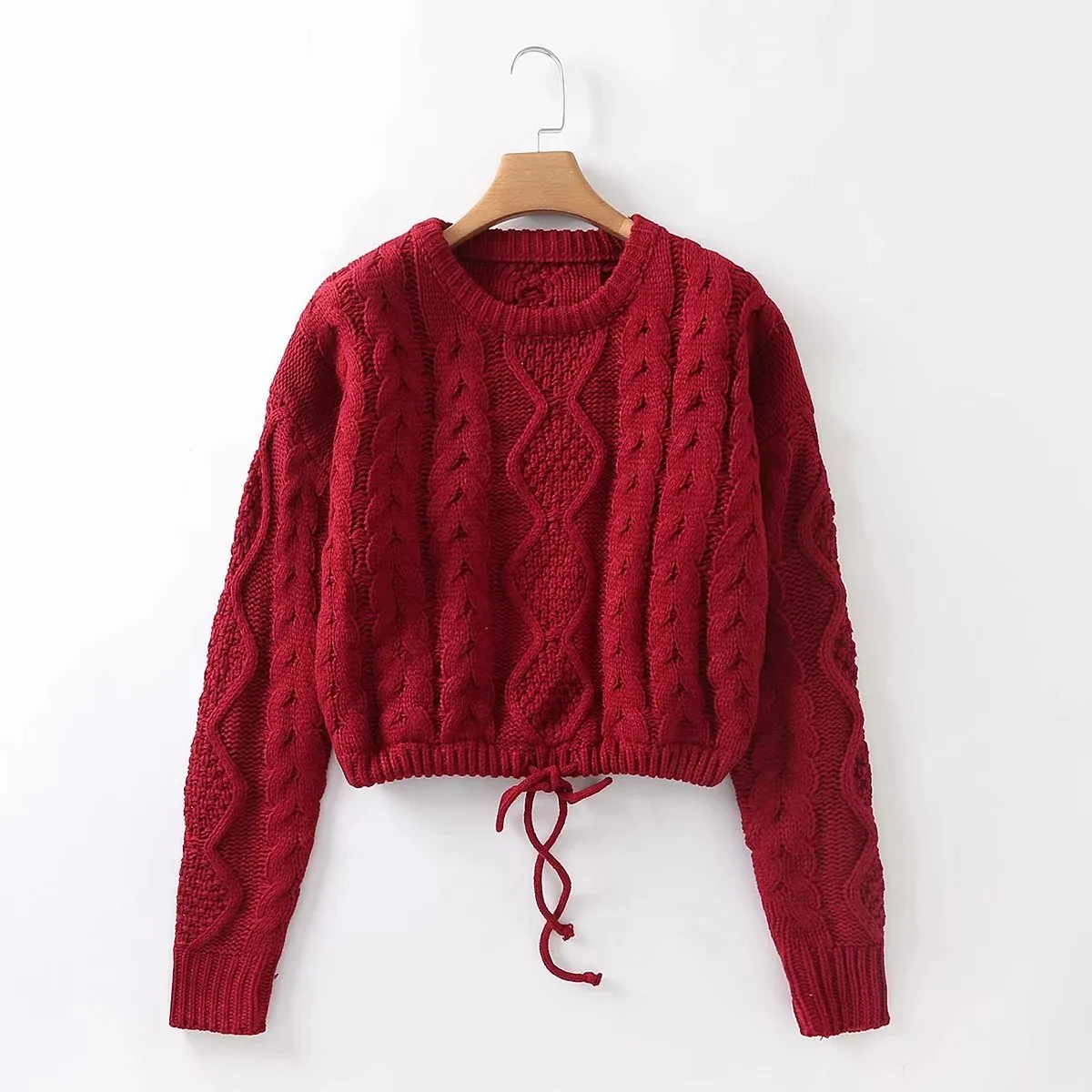 Twist Knitted Pullover Sweater Jumper Top Oversized Sweater