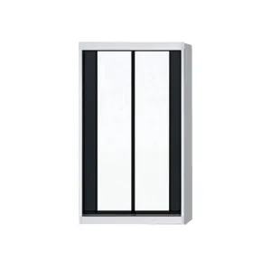 Valkyrie Modular Wardrobe (White with Black Glass)