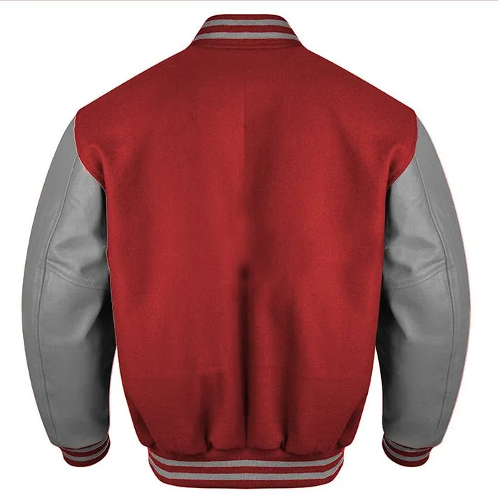 Varsity Jacket - Maroon Gray