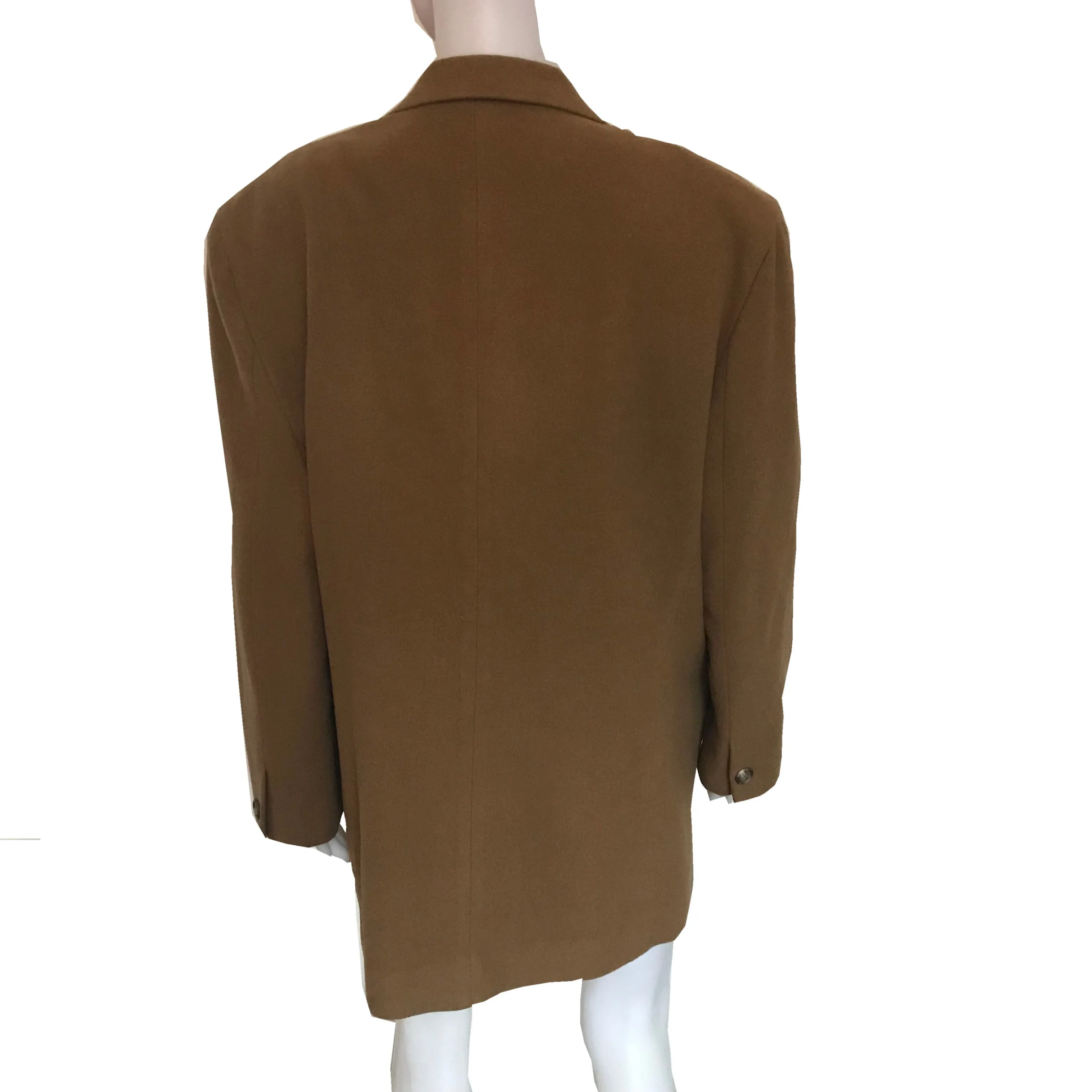 Vintage 1980s Donna Karan Camel Cashmere Coat