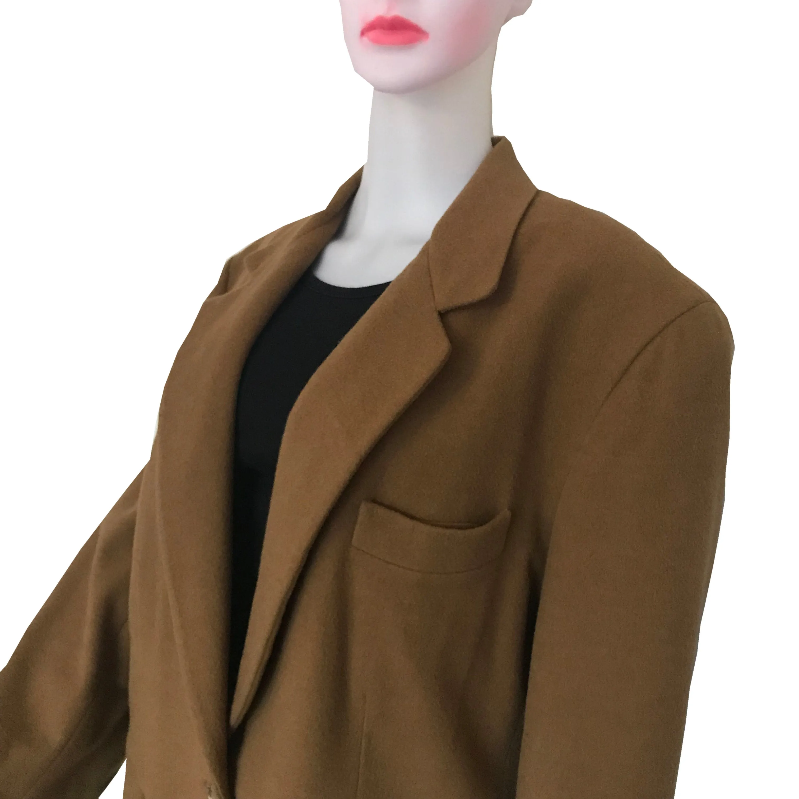 Vintage 1980s Donna Karan Camel Cashmere Coat